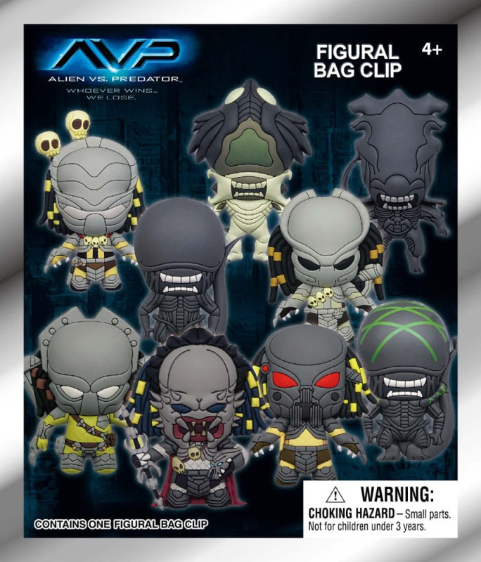 Alien vs. Predator 3D PVC Bag Clips Display (24) 1