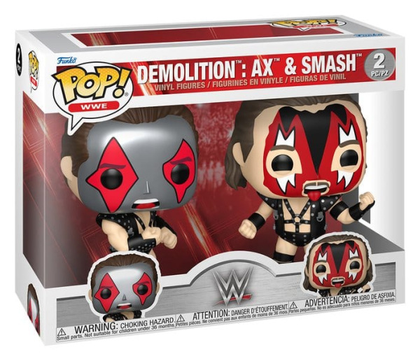 WWE POP! Vinyl Figures 2-Pack Ax & Smash 9 cm 1