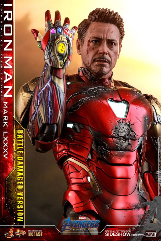Avengers: Endgame Movie Masterpiece Diecast Action Figure 1/6 Iron Man Mark LXXXV (Battle Damaged Ve 6