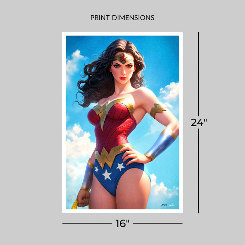 DC Comics Art Print Justice League Trinity: Wonder Woman 61 x 41 cm - unframed 3