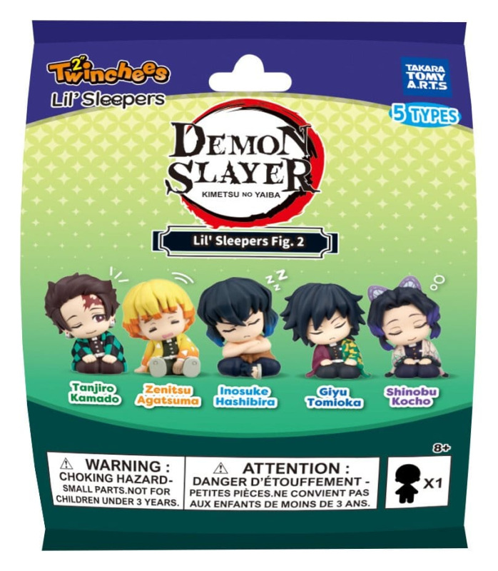 Demon Slayer: Kimetsu no Yaiba Twinchees Mini Figures Lil' Sleepers Wave 3 5 cm Blind Pack Display ( 9