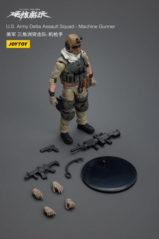 Hardcore Coldplay Action Figure 1/18 U.S. Army Delta Assault Squad Machine Gunner 11 cm 4