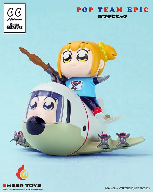 Pop Team Epic Chibi Creature Vinyl Figures 2-Pack POPUKO & PIPIMI: Skeleton Competition Ver. 1