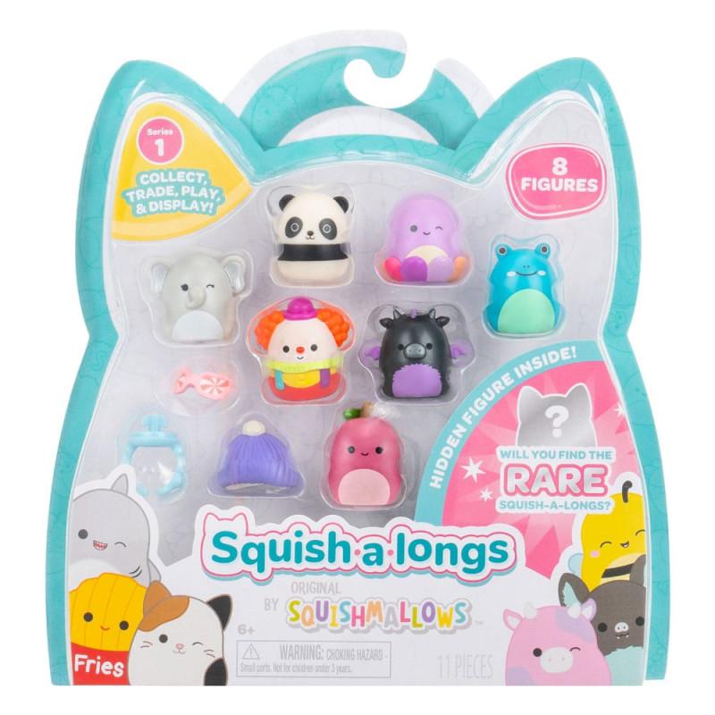 Squishmallow Squish a longs Mini Figures 8-Pack Style 3 3 cm 1