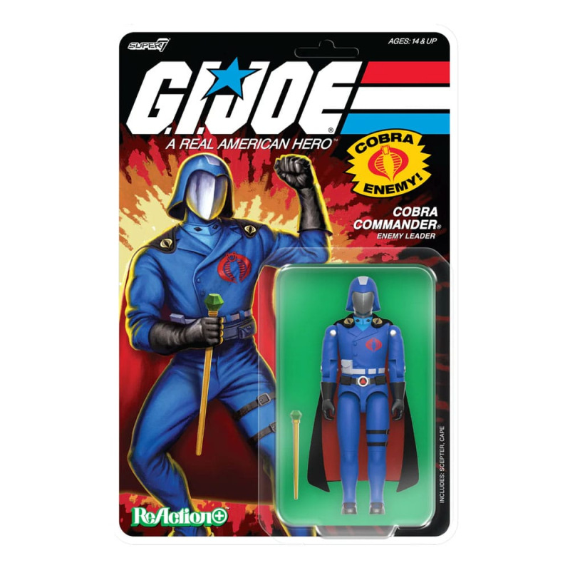 GI Joe ReAction+ Action Figure Wave 06 Cobra Commander (Movie, Black Cape) 10 cm 1