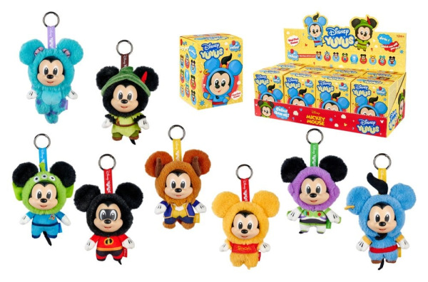 Disney YUYUS Plush Keychains Mickey Remix 12 cm Blindbox Display (8) 1