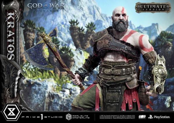 God of War: Ragnarok Real Elite Masterline Series Statue 1/3 Kratos Ultimate Version 95 cm 4