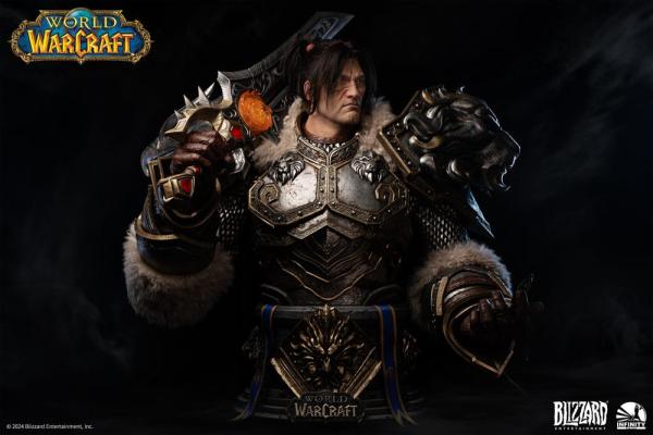 World of Warcraft Life Size Bust 1/1 Varian Wrynn 120 cm 3