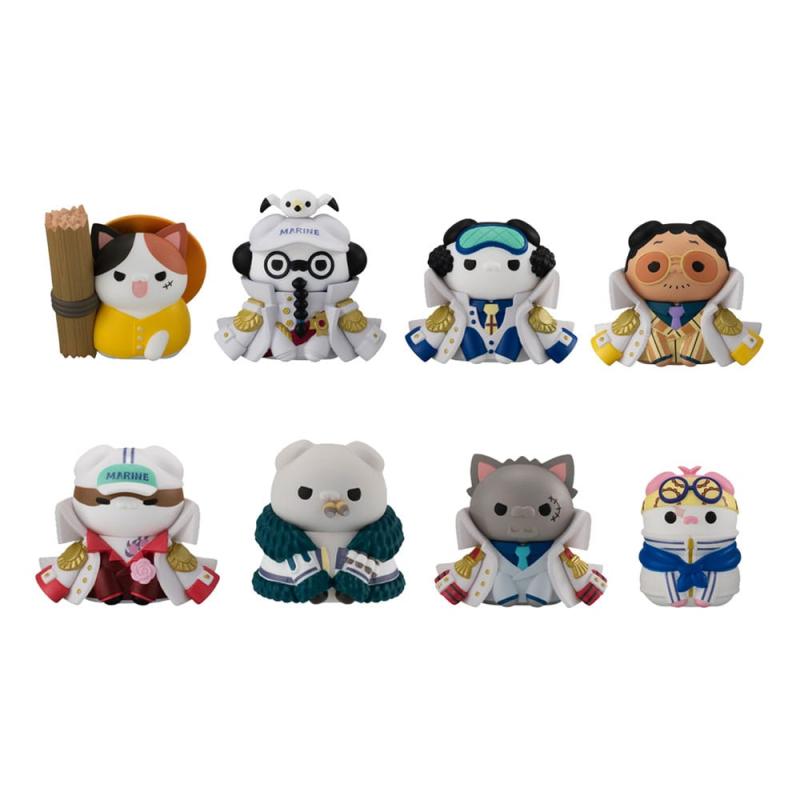 One Piece Mega Cat Project Nyan Piece Nyan! Trading Figures Luffy vs Marines Ver. 3 cm Assortment (8