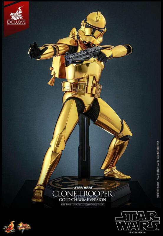 Star Wars Action Figure 1/6 Clone Trooper (Gold Chrome Version) Exclusive 30 cm 4