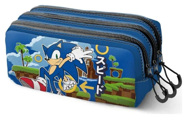 Sonic - The Hedgehog Fan Trick Pencil case 2.2 SEGA Greenhill Multicolour