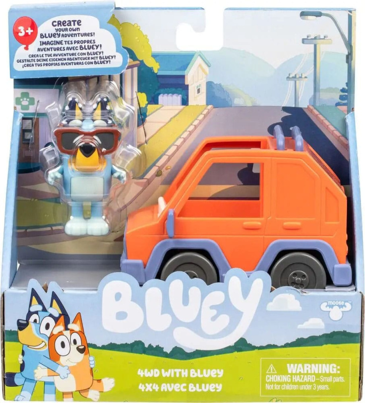 Bluey Mini Figure Playset Bluey & 4WD Car 2