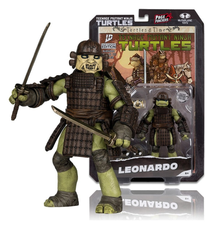 Teenage Mutant Ninja Turtles Page Punchers Action Figure Leonardo (Turtles in Time) 13 cm 1