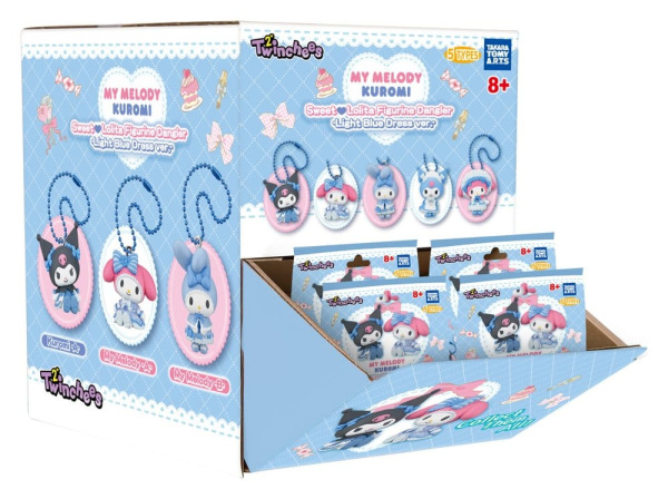 Sanrio Twinchees Mini Figures My Melody x Kuromi Sweet Lolita 5 cm Blind Pack Display (24) 7