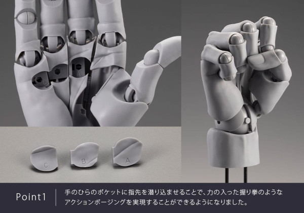Takahiro Kagami PVC Artist Support Item Hand 1/1 Model Men /L White 22 cm 10