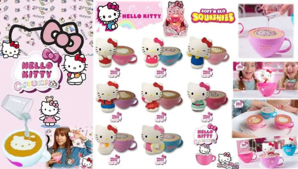 Sanrio Squishy Figures Hello Kitty Cappuccino Display (8) 2