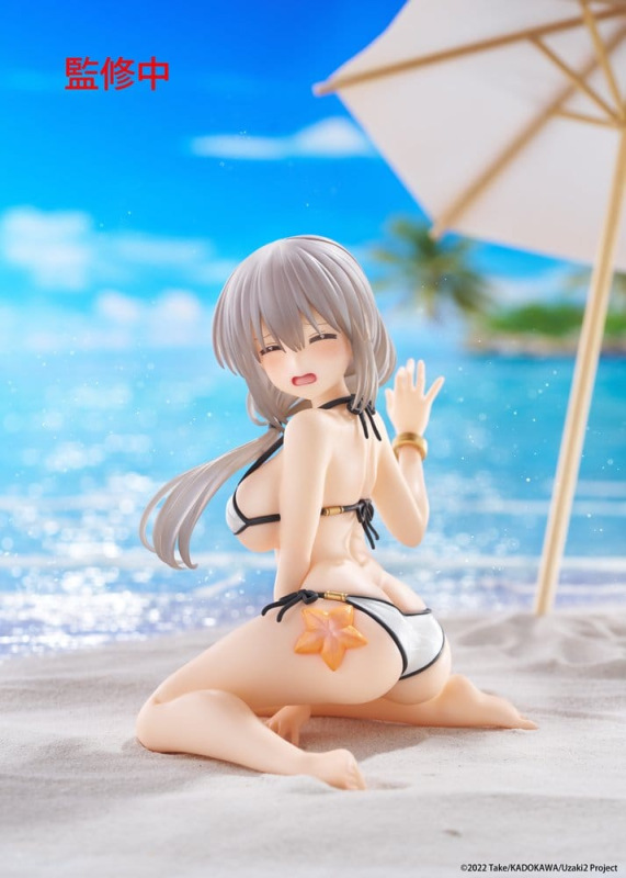 Uzaki-chan Wants to Hang Out! PVC Statue Desktop Cute Figure Tsuki Uzaki (Swimwear Ver.) 13 cm 9