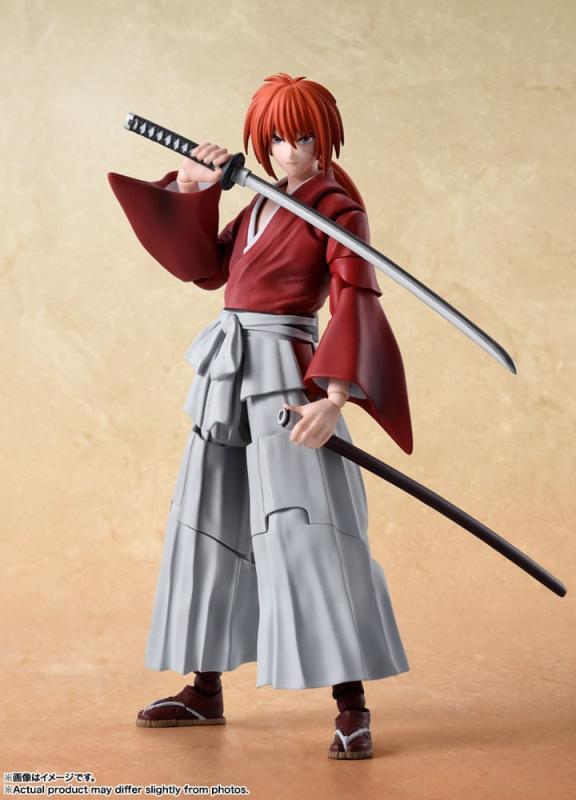 Rurouni Kenshin: Meiji Swordsman Romantic Story S.H. Figuarts Action Figure Kenshin Himura 13 cm