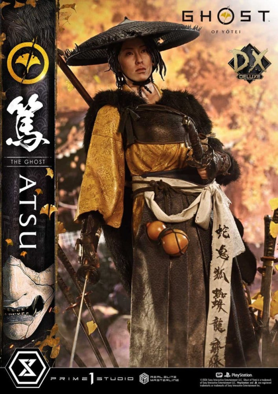 Ghost of Yotei Real Elite Masterline Statue 1/4 Atsu DX Bonus Version 59 cm 8