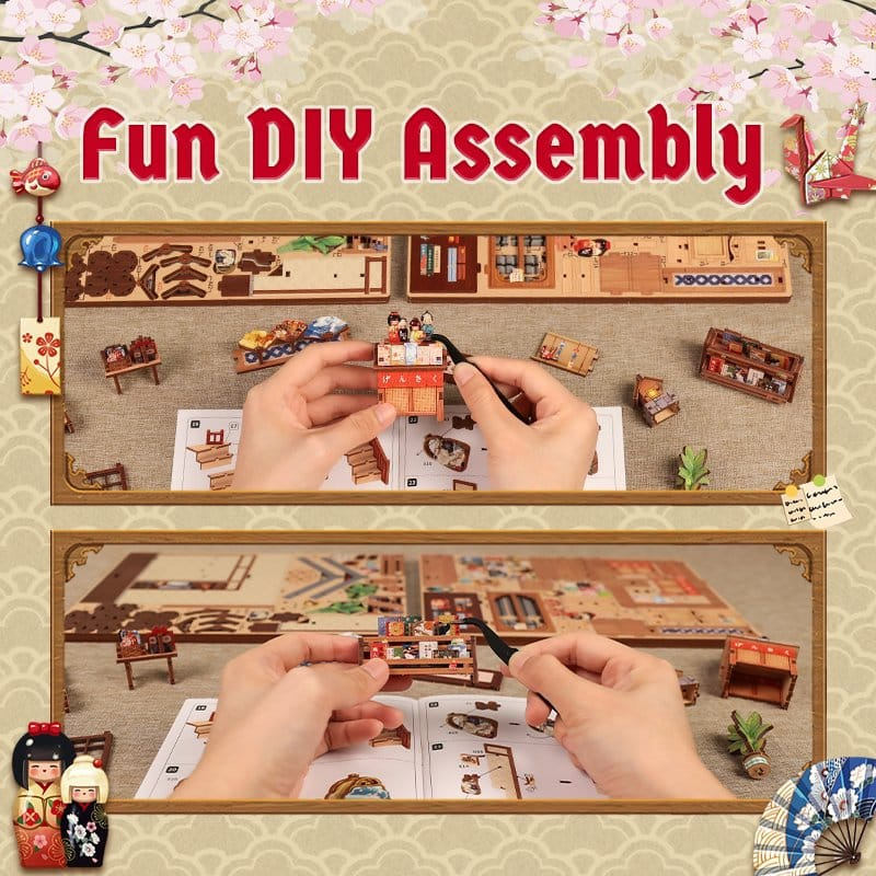 Miniature House Model Kit Tsukino Eogi-dou 19 x 14 cm 13