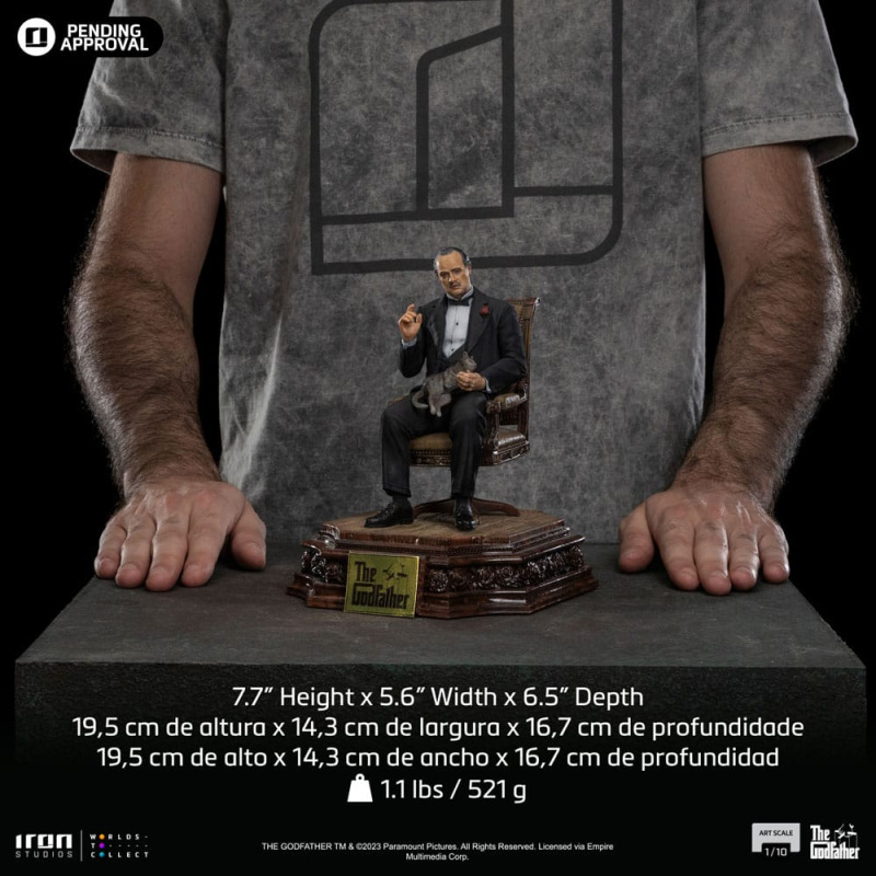 The Godfather Scale Statue 1/10 Don Vito Corelione 19 cm 9