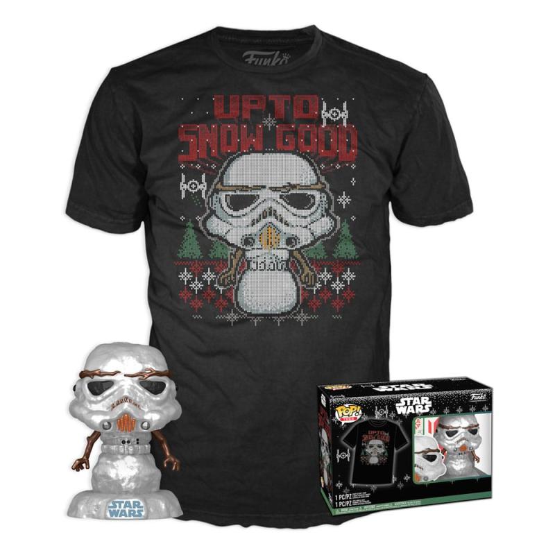 Star Wars The Mandalorian POP! & Tee Box Holiday Stormtrooper(MT)