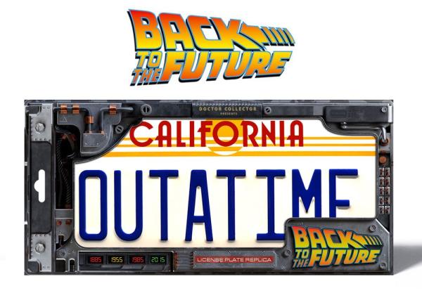 Back To The Future Replica 1/1 ´Outatime´ DeLorean License Plate 1