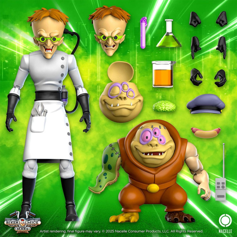 Biker Mice From Mars Action Figure Karbunkle & Fred The Mutant 23 cm 1