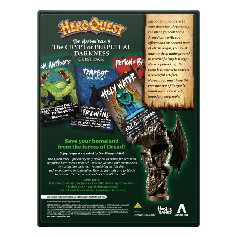 HeroQuest Board Game Expansion The Crypt of Perpetual Darkness Quest Pack *English Version* 1