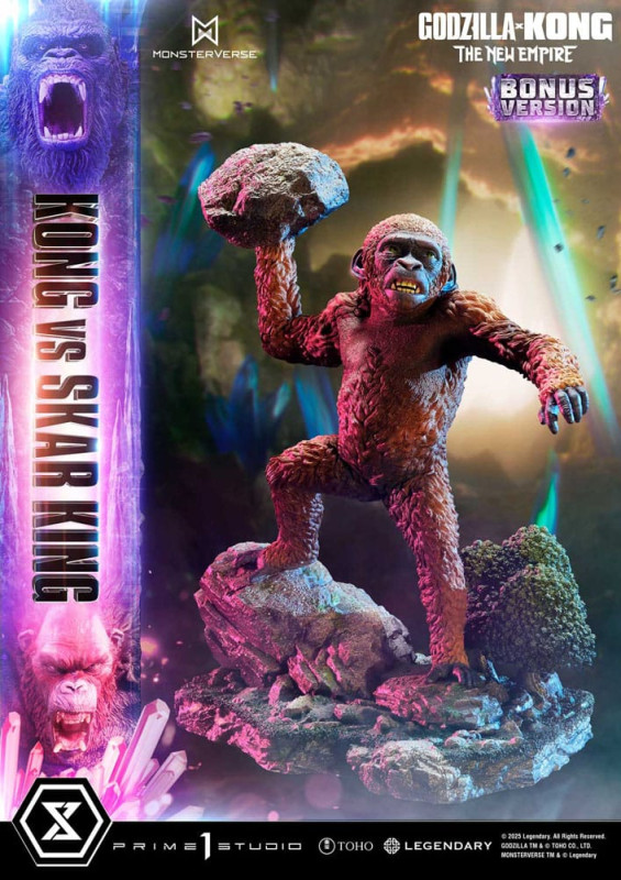 Godzilla x Kong: The New Empire Ultimate Diorama Masterline Series Statue Kong vs Skar King Bonus Ve 3