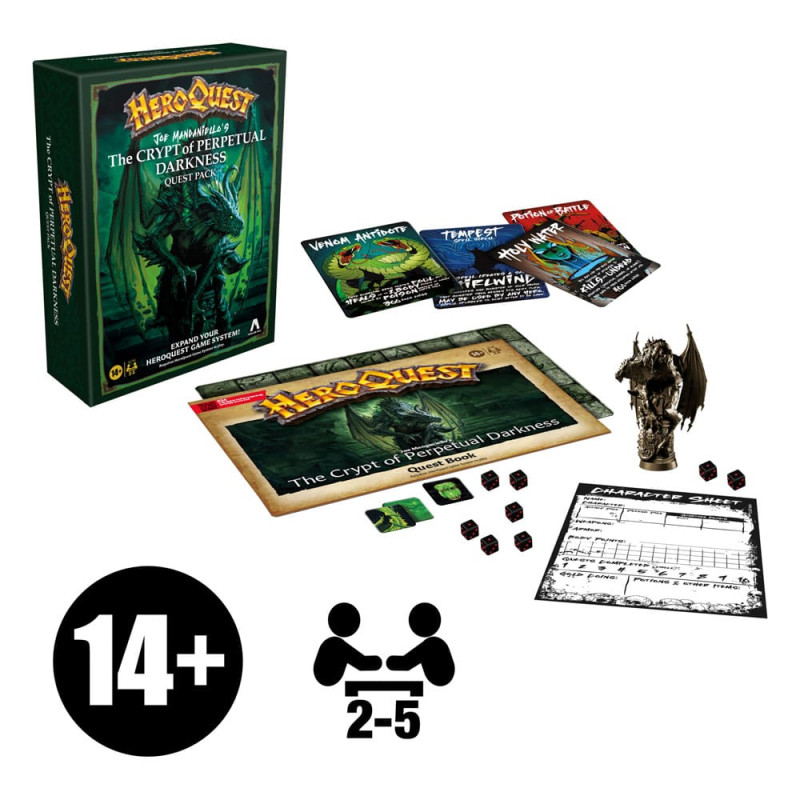HeroQuest Board Game Expansion The Crypt of Perpetual Darkness Quest Pack *English Version* 4