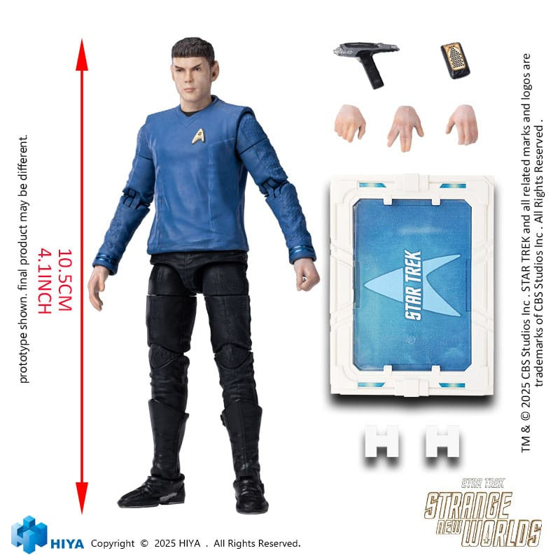 Star Trek Strange New Worlds Exquisite Mini Series Actionfigur 1/18 Spock 11 cm 9
