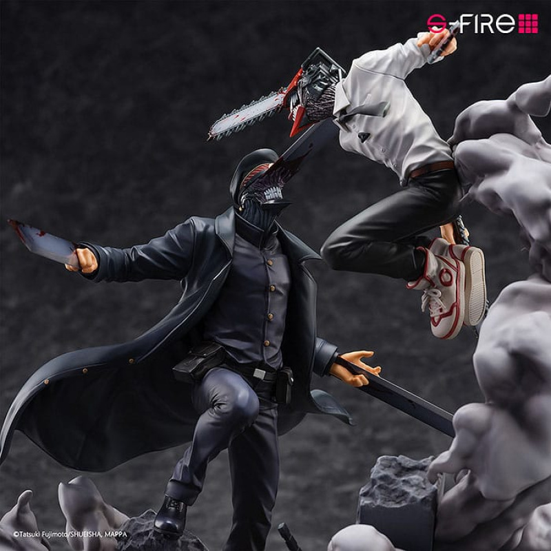 Chainsaw Man Statue Super Situation Figure Chainsaw Man vs. Samurai Sword 26 cm 7