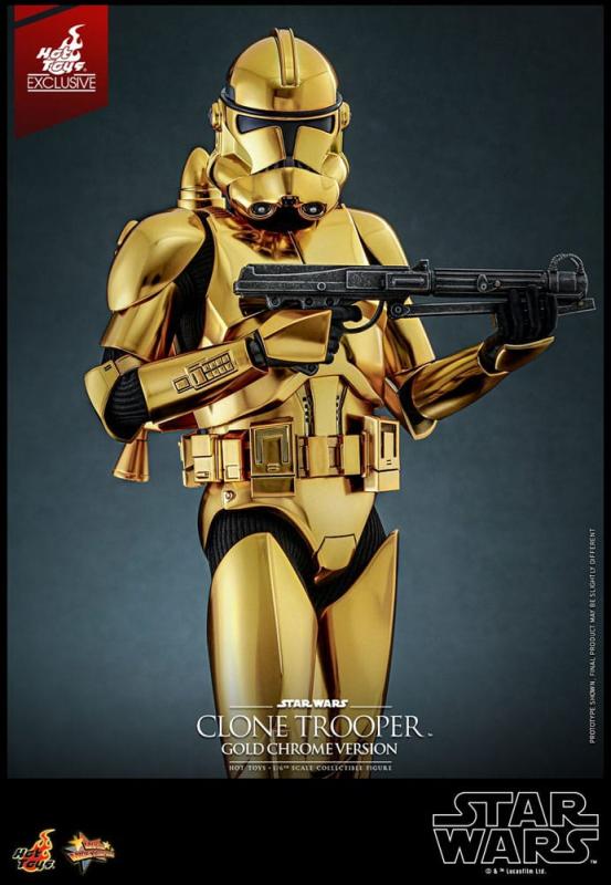 Star Wars Action Figure 1/6 Clone Trooper (Gold Chrome Version) Exclusive 30 cm 2