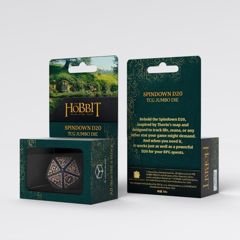 The Hobbit Spindown Jumbo Die Tideborn TCG D20 4
