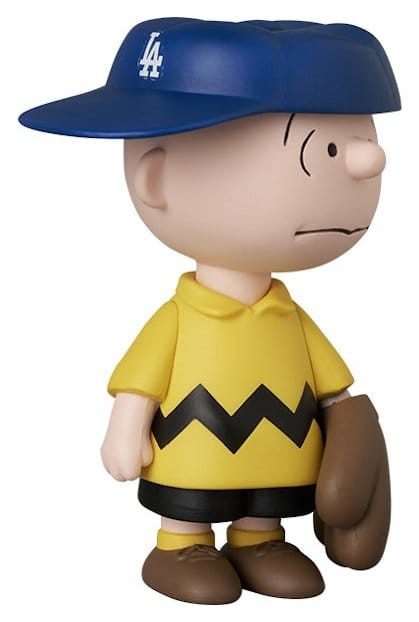 MLB × Peanuts UDF PVC Figure Los Angeles Dodgers Charlie Brown 9 cm 1
