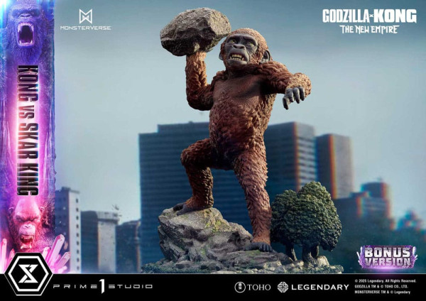 Godzilla x Kong: The New Empire Ultimate Diorama Masterline Series Statue Kong vs Skar King Bonus Ve 5
