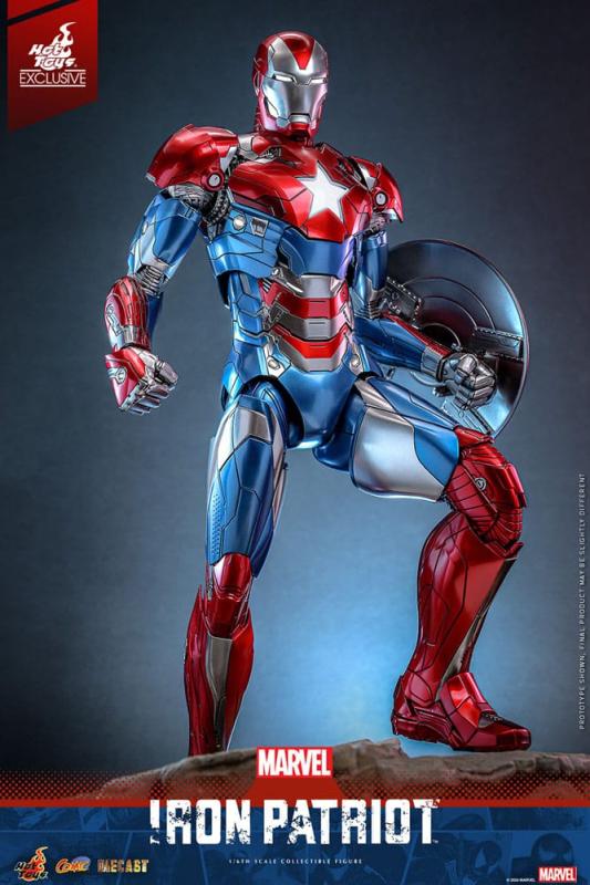 Marvel Comic Diecast Masterpiece Action Figure 1/6 Iron Patriot Hot Toys Exclusive 32 cm 6