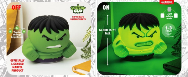 Marvel Universe SquishyGlo Silicon Light Hulk Rechargeable 15 cm 1