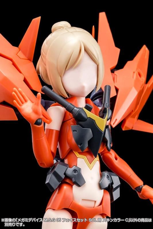 Megami Device M.S.G 05 Action Figure Accessory Set Face Sol Skin Color C