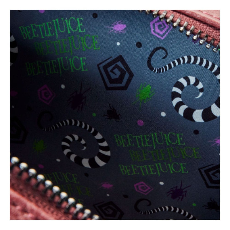 Beetlejuice by Loungefly Backpack Mini Handbook for the recently Deceased Pin Trader 6