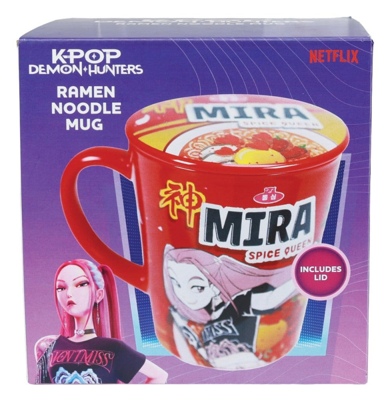 Kpop Demon Hunters Mug with lid Huntr/x Ramen 2