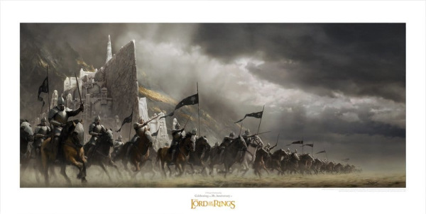 Lord of the Rings Art Print Faramir's Charge 59 x 30 cm
