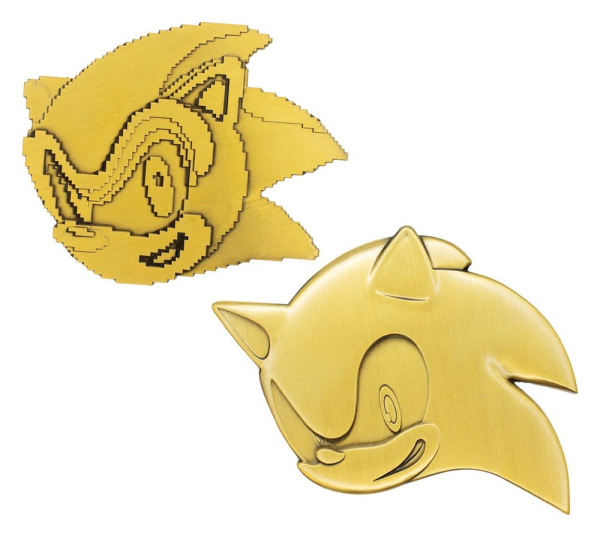 Sonic the Hedgehog Medallion Set 35th Anniversary Then & Now Limited Edition 8