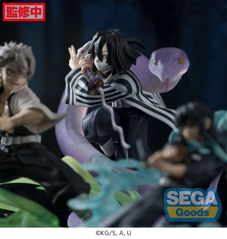 Demon Slayer: Kimetsu no Yaiba Xross Link Anime PVC Statue Obanai Iguro Hashira Training Arc 14 cm 4