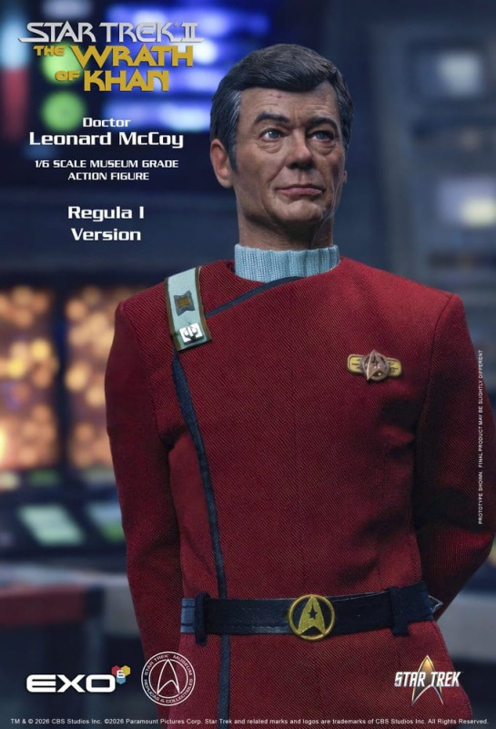 Star Trek II: The Wrath of Khan Action Figure 1/6 Dr. Leonard McCoy Regula I Version 30 cm 11
