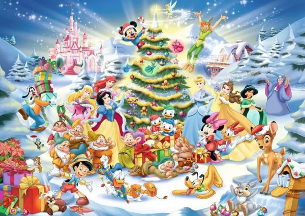 Disney Jigsaw Puzzle Disney's Christmas (1000 pieces) 1