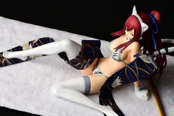 Fairy Tail Statue 1/6 Erza Scarlet - White Tiger CAT Gravure_Style 13 cm