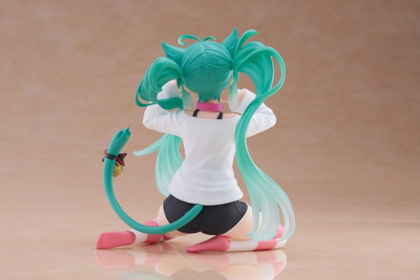 Hatsune Miku PVC Statue Desktop Cute Figure Hatsune Miku Cat Ear T-Shirt Ver. 13 cm 6