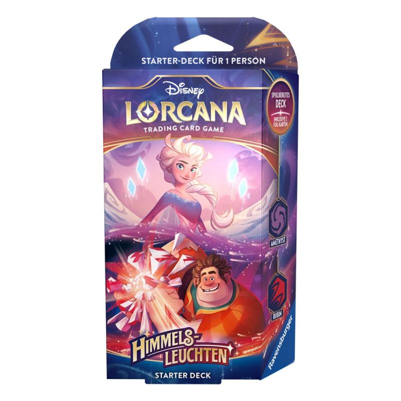 Disney Lorcana TCG Himmelsleuchten Starter Decks Display (8) *German Edition*